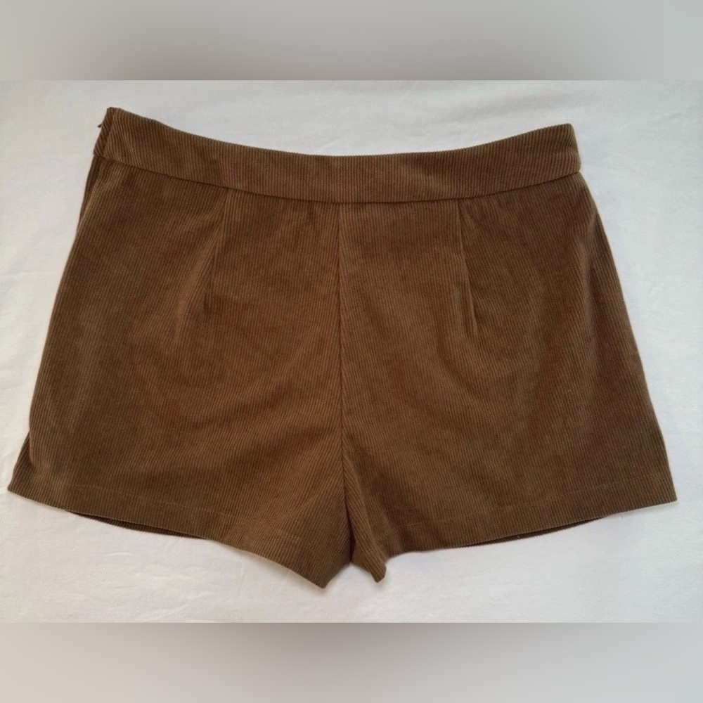 Altar’d State Skort Womens Small Brown Mini Skirt Corduroy Shorts Zip 26" × 12" - Picture 3 of 8